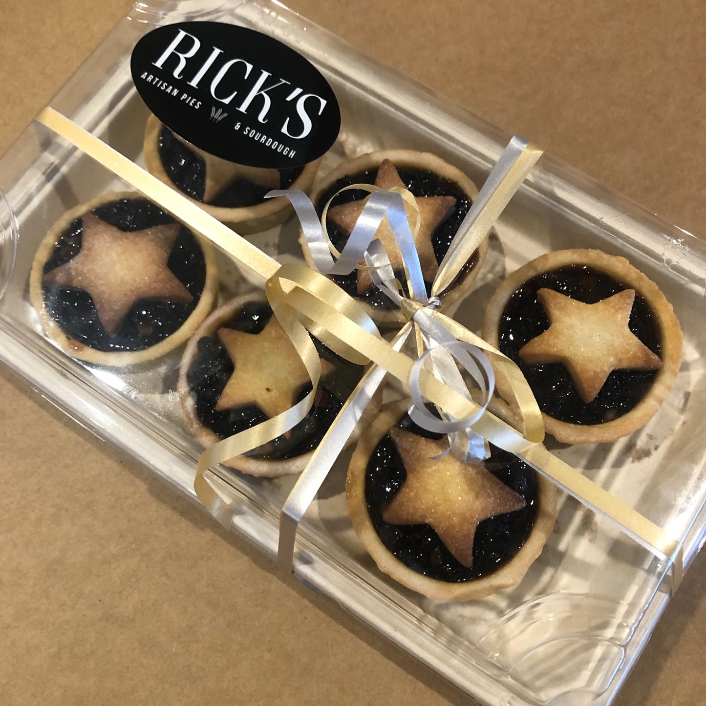 Rick’s Christmas Fruit Mince Tarts (Pack of 6)